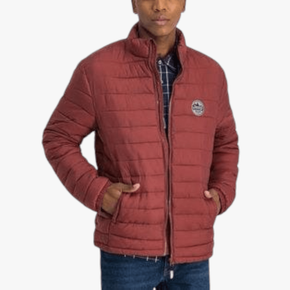 Jeep Mens Core Puffer Jacket Brick | Jeep