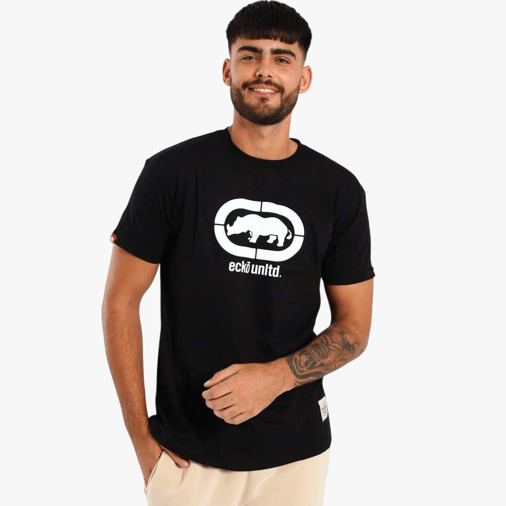 Ecko Mens Core Short Sleeve Tee Black | Ecko