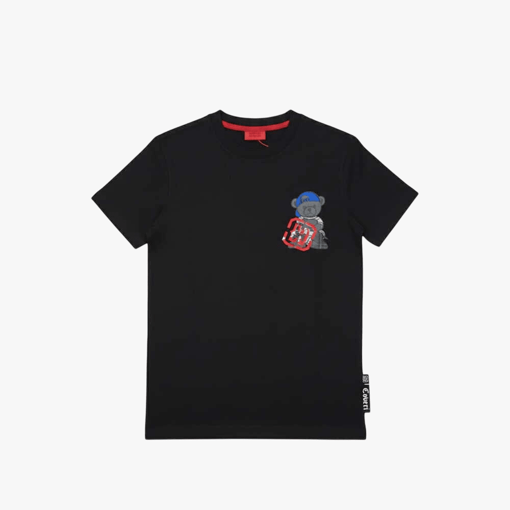 Enrico Coveri Mens Bling Tee Black | Enrico