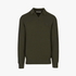 Pringle Mens Brian Collar Textured Knit Jersey Olive | Pringle