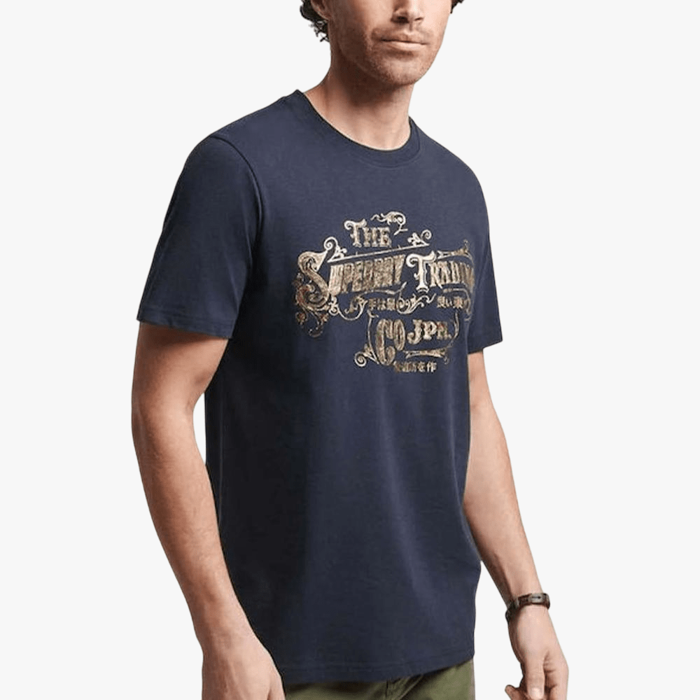 Superdry Mens Vintage Reworked Classic Tee Navy | Superdry