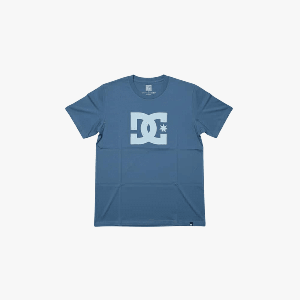Dc Mens Star Short Sleeve Tee Dark Denim | DC