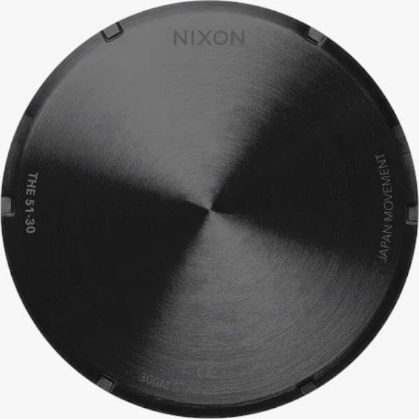 Nixon 51-30 Chrono Leather Black Pumice Charcoal | Nixon