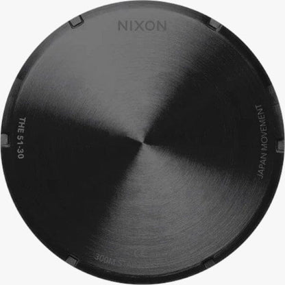 Nixon 51-30 Chrono Leather Black Pumice Charcoal | Nixon