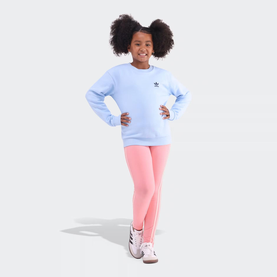Adidas Kids Crew Ess Sweater Clear Blue