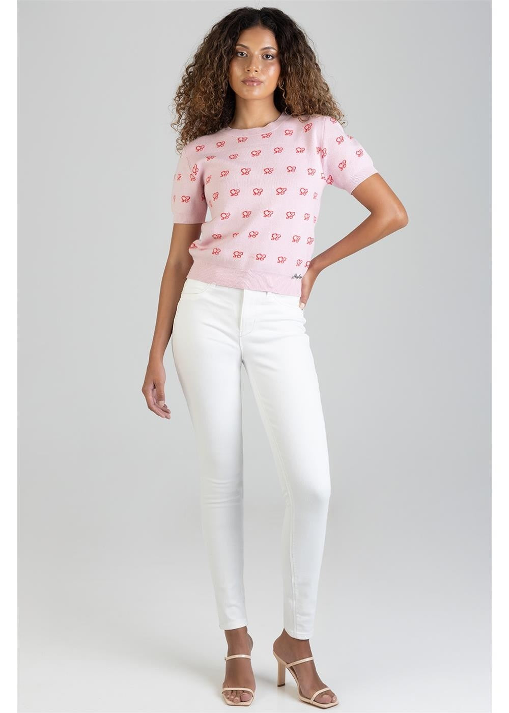 Sissy Boy Jennie Mid Rise Skinny Jean White