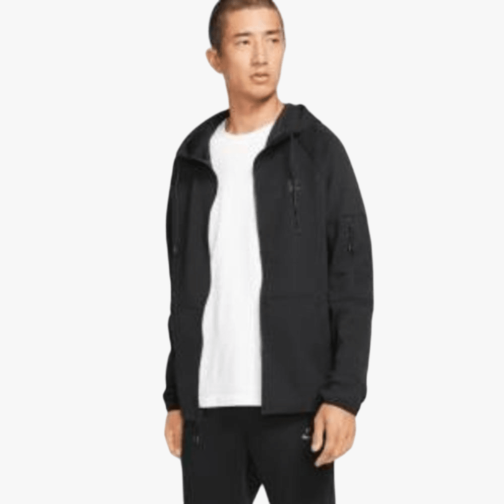 Nike Mens Tech Essentials Full Zip Fleece Hoodie Black | Nike