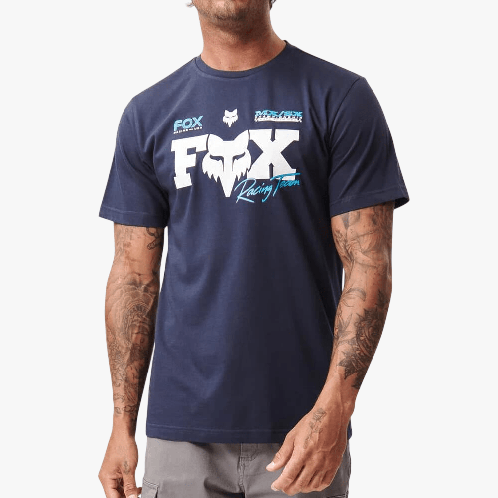 Fox Mens Rival Short Sleeve Tee Summit Navy | Fox