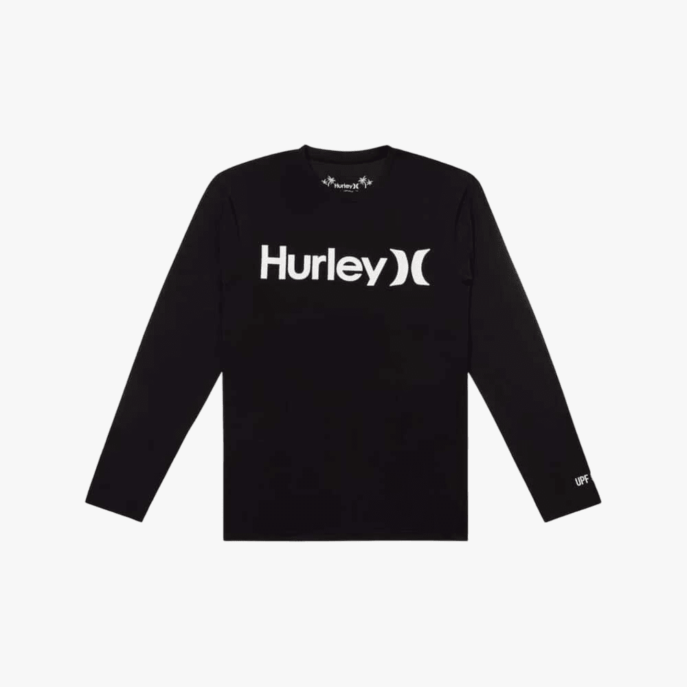 Hurley Oao Quickdry Rashgurd Long Sleeve Black Hurley