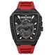 Police Mens Tough Gear Watch Red Rubber Strap | Police