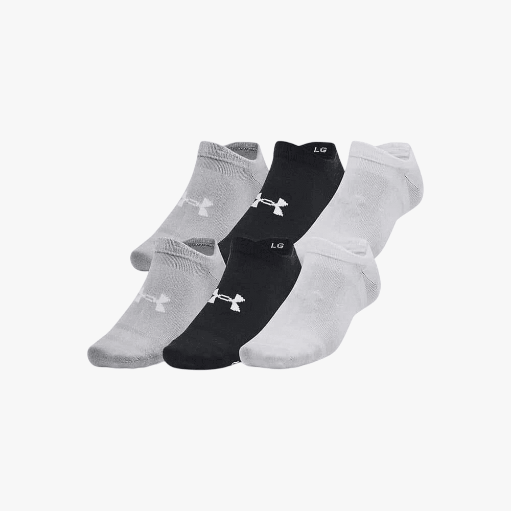 Under Armour Essential No Show 6 Pack Socks 002 Multi | Under Armour