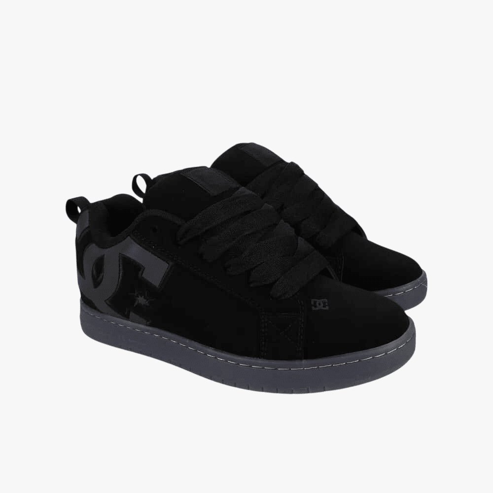 Dc Mens Court Graffik Se Sneaker Black Grey Black Ref | DC