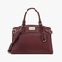 Guess Womens Hayworth Satchel Handbag Merlot | Guess