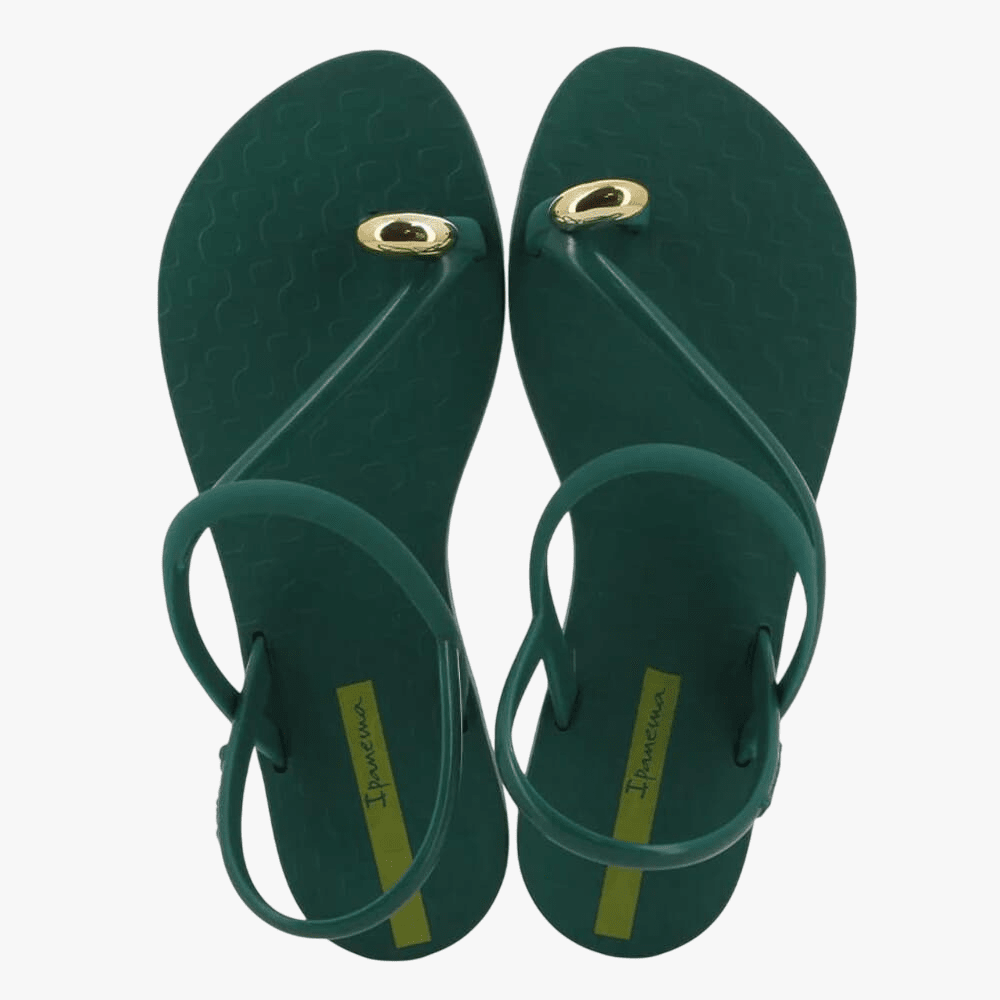 Ipanema Womens Glam Ring Sandal Green Gold | Ipanema