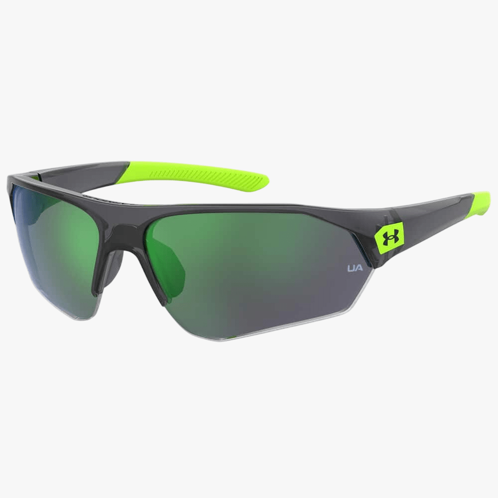 Under Armour Boys Wrap Around Sunglass Black Lime | Under Armour
