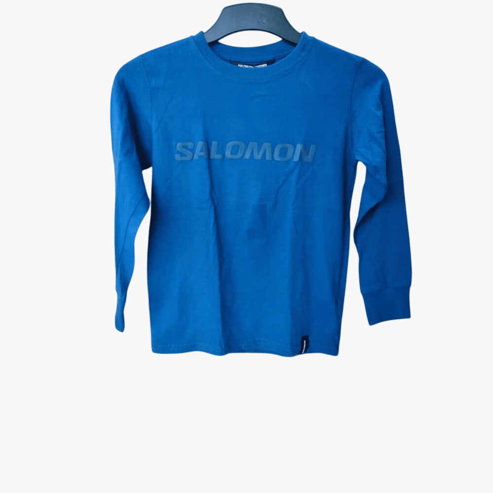 Salomon Boys Elbert Long Sleeve Tee Blue | Salomon