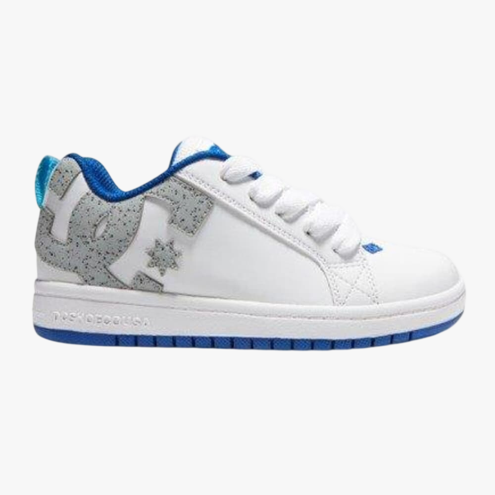 Dc Boys Court Graffik Sneaker White Grey Blue
