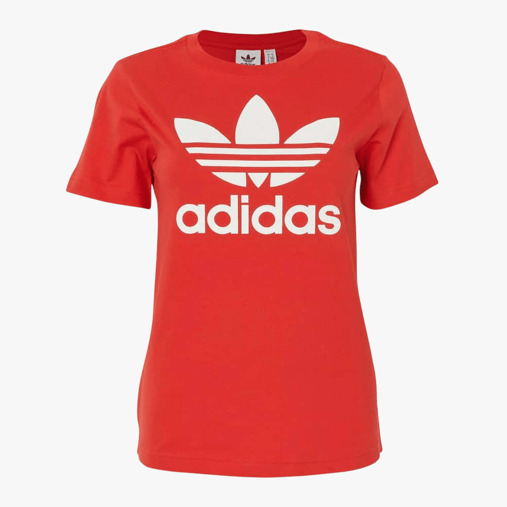 Adidas Womens Trefoil Tee Scarlet | Adidas