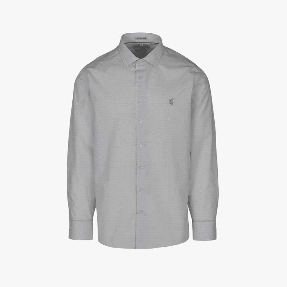 Pringle Mens Cole Printed Long Sleeve Shirt Blue | Pringle