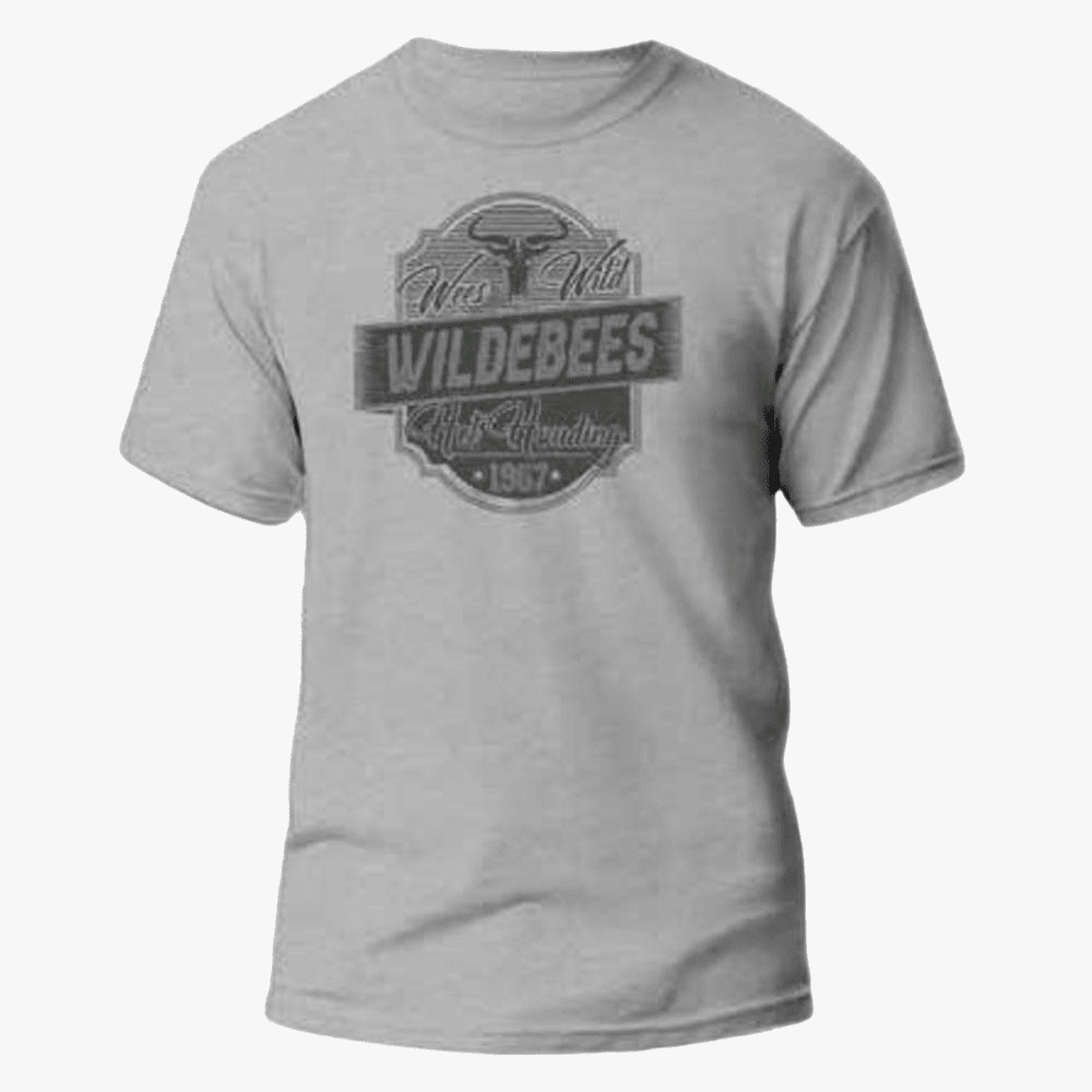 Wildebees Mens Heritage Tp Short Sleeve Tee Grey | Wildebees