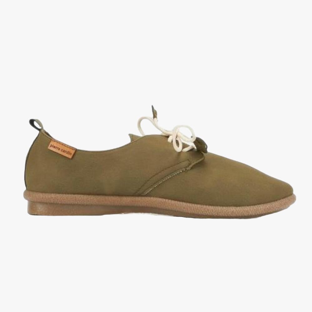 Pierre Cardin Ladies Riviera Lace Up Shoe 01206 Olive Pierre Cardin