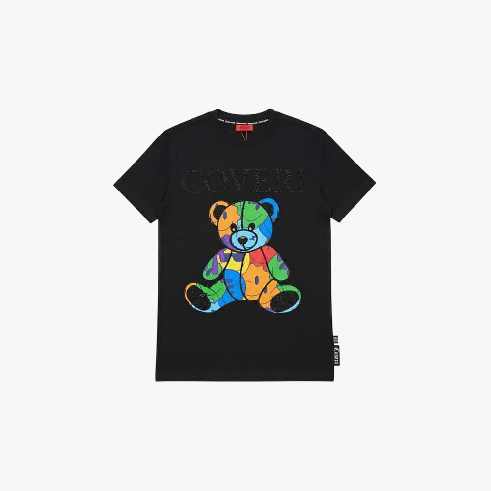 Enrico Coveri Mens Bling Tee Black | Enrico