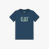 Caterpillar Mens Logo Short Sleeve Tee Orion Blue Grey | Caterpillar