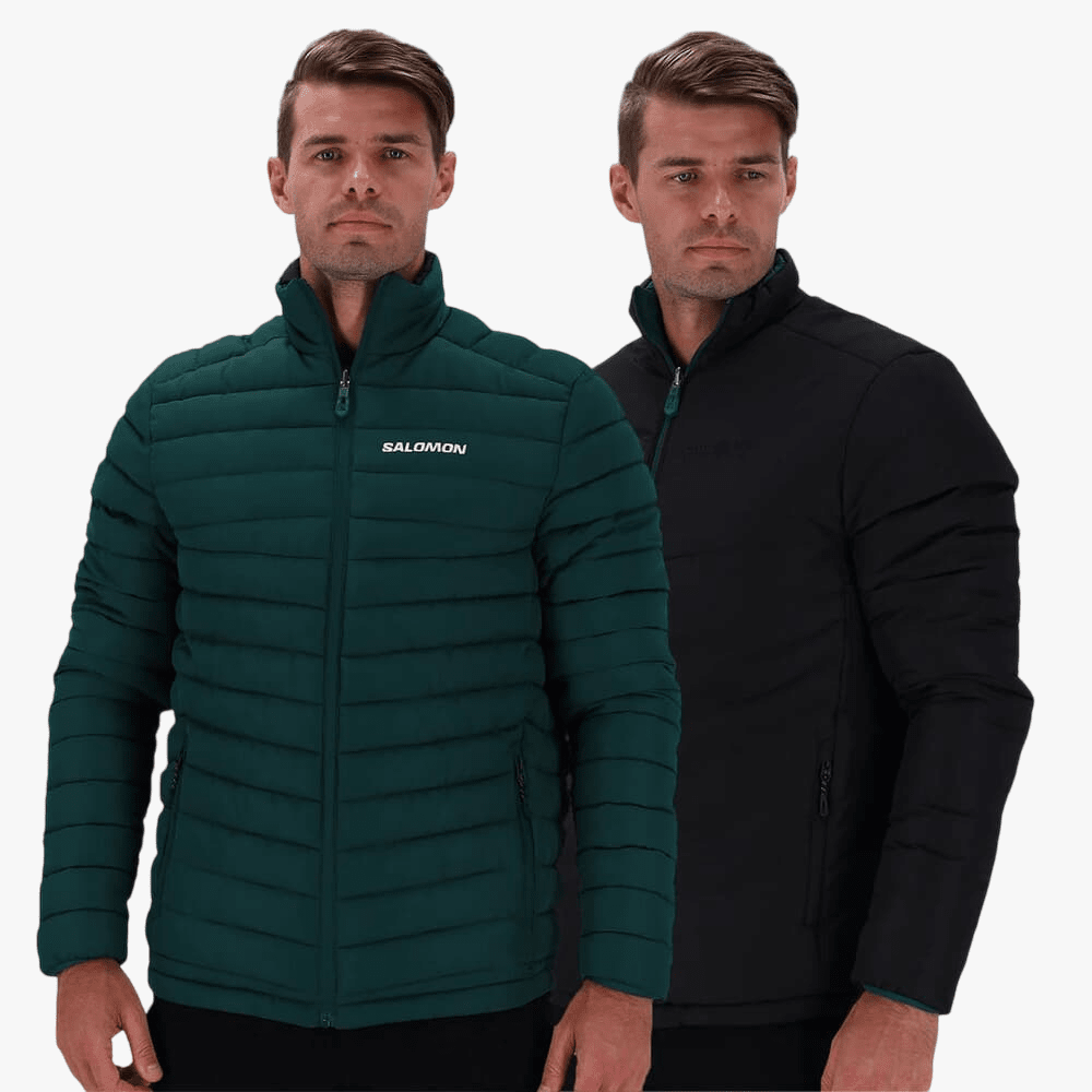 Salomon Mens Agenta Reversible Jacket Deep Emerald Black | Salomon