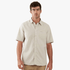 Pringle Mens Phillip Oxford Short Sleeve Shirt Stone | Pringle