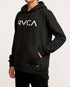 Rvca Mens Big Rvca Pullover Hoody Black | Rvca
