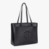 Elle Woven Tote Handbag Black | Elle