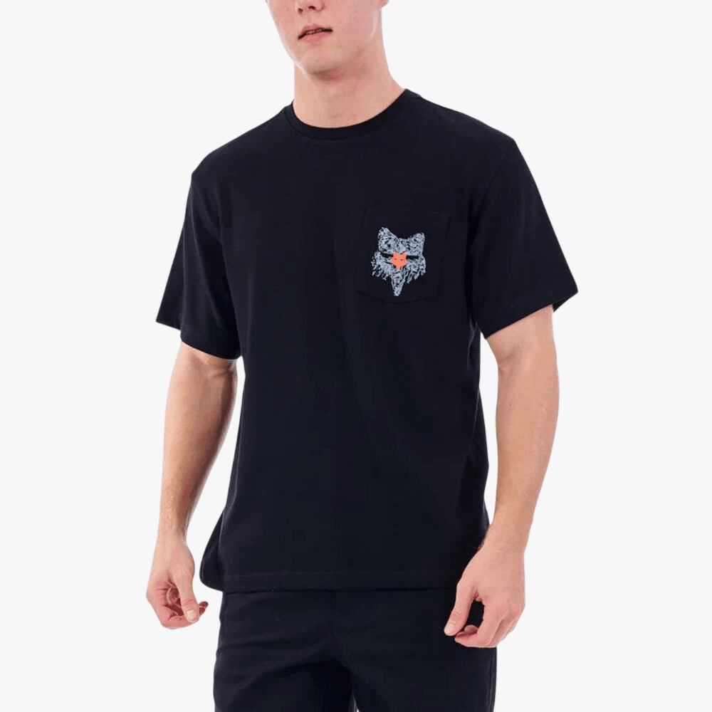 Fox Mens Image Ovs Pocket Tee Black | Fox