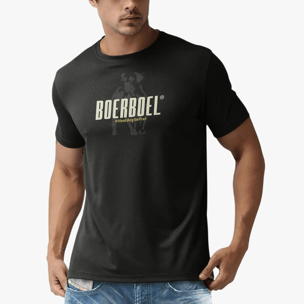Boerboel Mens Premium Cotton Short Sleeve Tee Charcoal | Boerboel