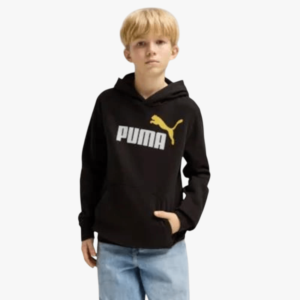 Puma Boys Ess 2 Color No 1 Logo Hoody Black Puma