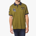 Jeep Mens Applique Short Sleeve Golfer Olive | Jeep