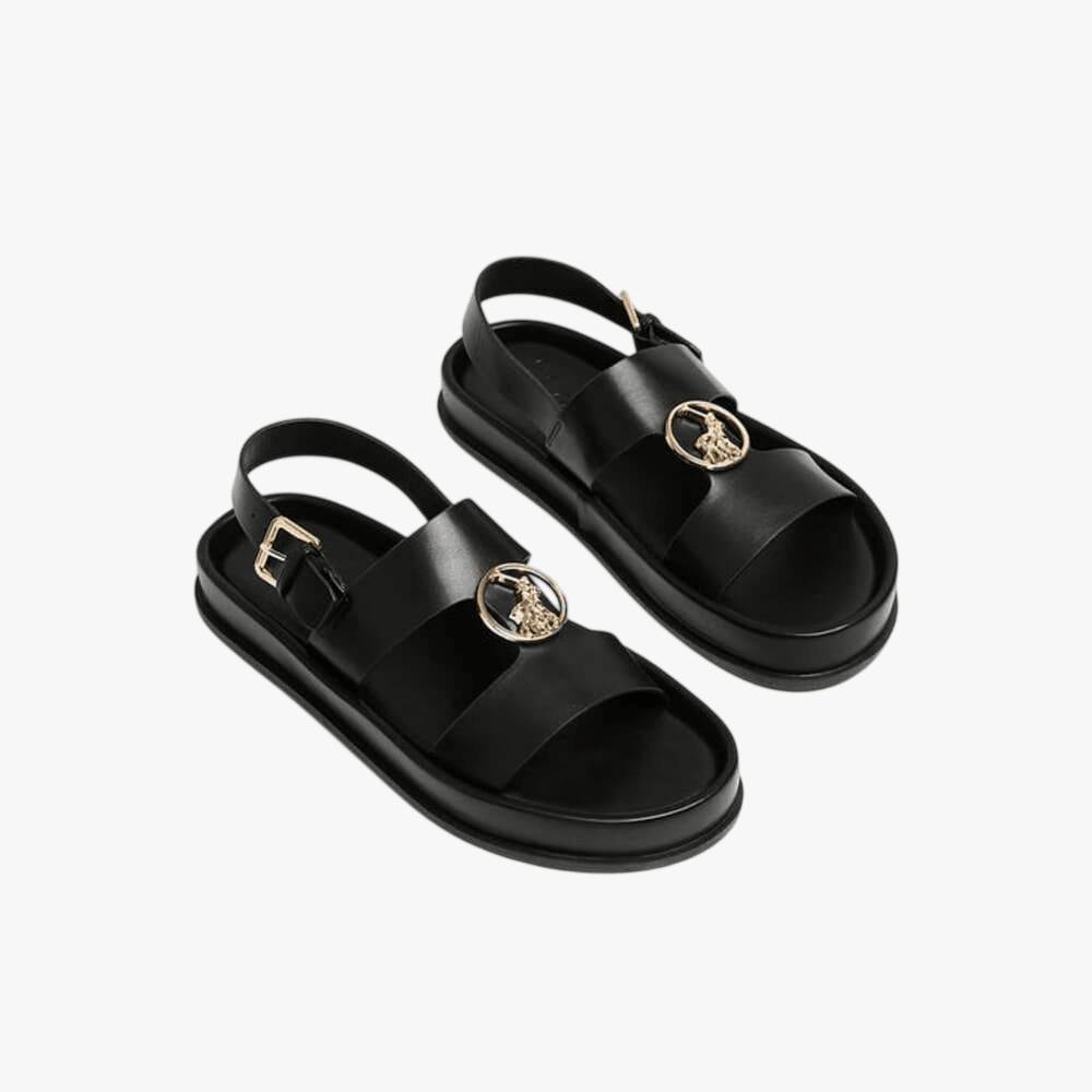 Polo Womens Moulded Unit Trim Sandal Black | Polo
