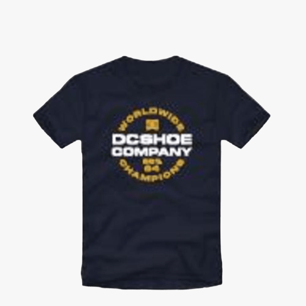 Dc Mens Euro Step Short Sleeve Tee Navy Blazer | DC