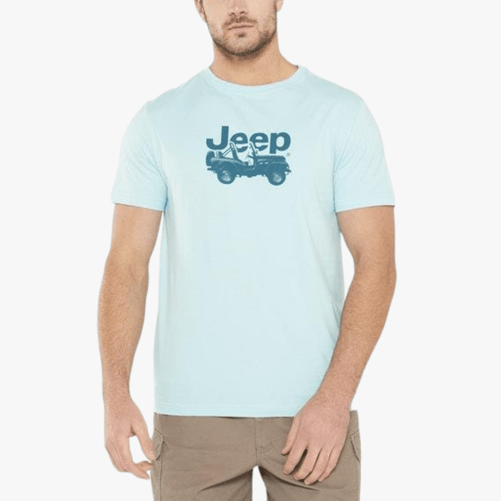 Jeep Mens Iconic Collection Short Sleeve Tee Sea Glass | Jeep