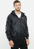 Nike Mens M Nsw He Wr Hd Wvn Jkt Black & White | Nike