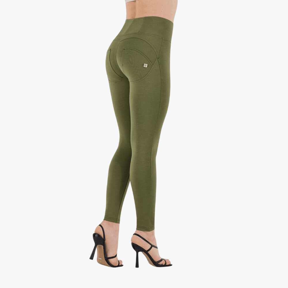 Freddy Womens Wr.Up Superskinny Push Up 7/8 Trousers With High Waist And Zip Capulet Olive | Freddy