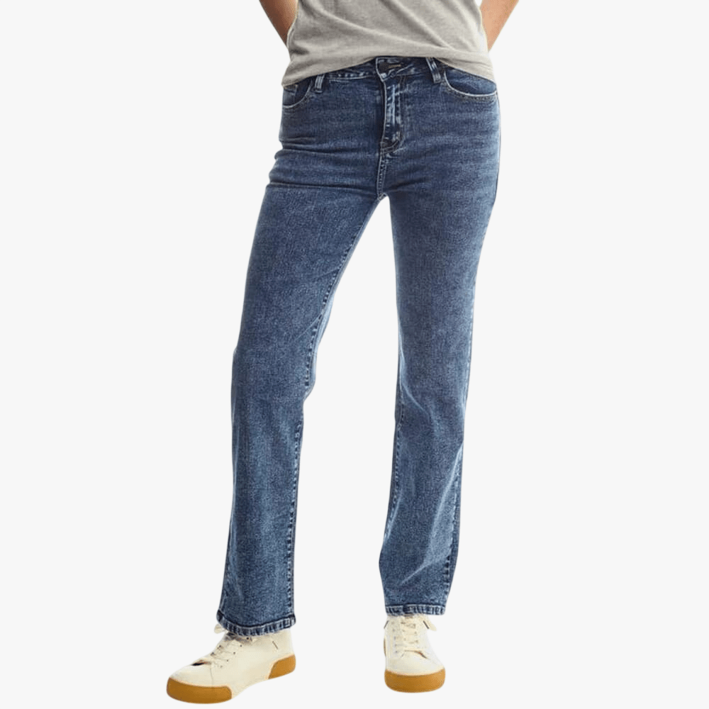 Jeep Womens Straight Leg Jean Midwash | Jeep