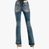 Miss Me Womens Perfect Light Bootleg Jeans Blue Miss Me
