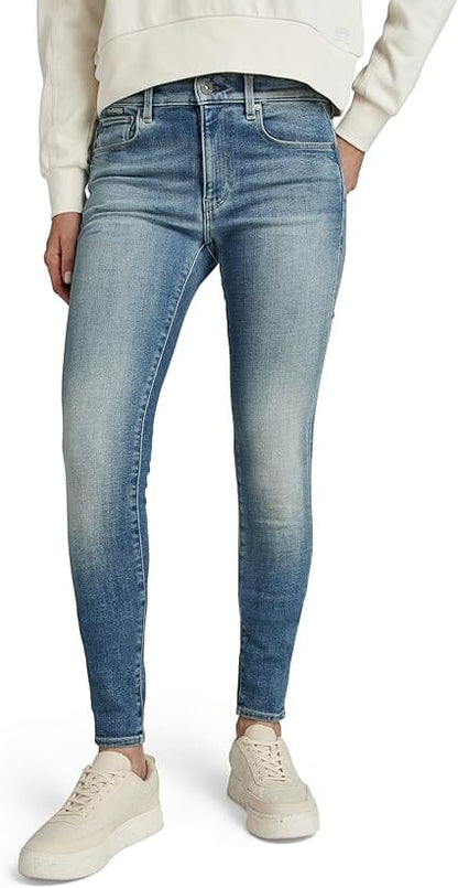 G Star Womens 3301 Skinny Jean Faded Blue Topaz | G Sstar
