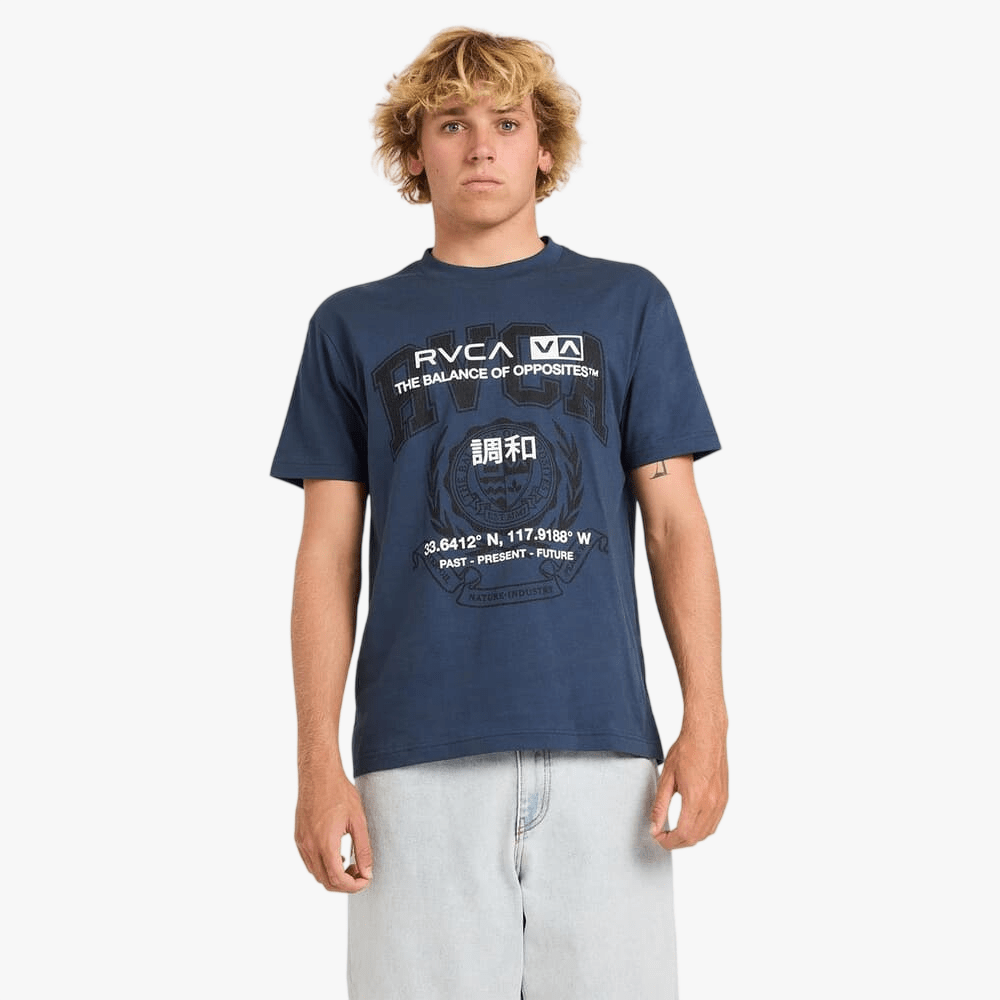 Rvca Mens Unitext Short Sleeve Tee Black | Rvca