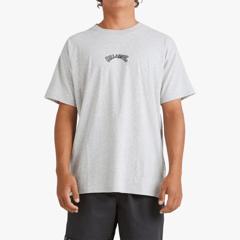 Billabong Mens Smitty Short Sleeve Tee Light Grey Heather | Billabong