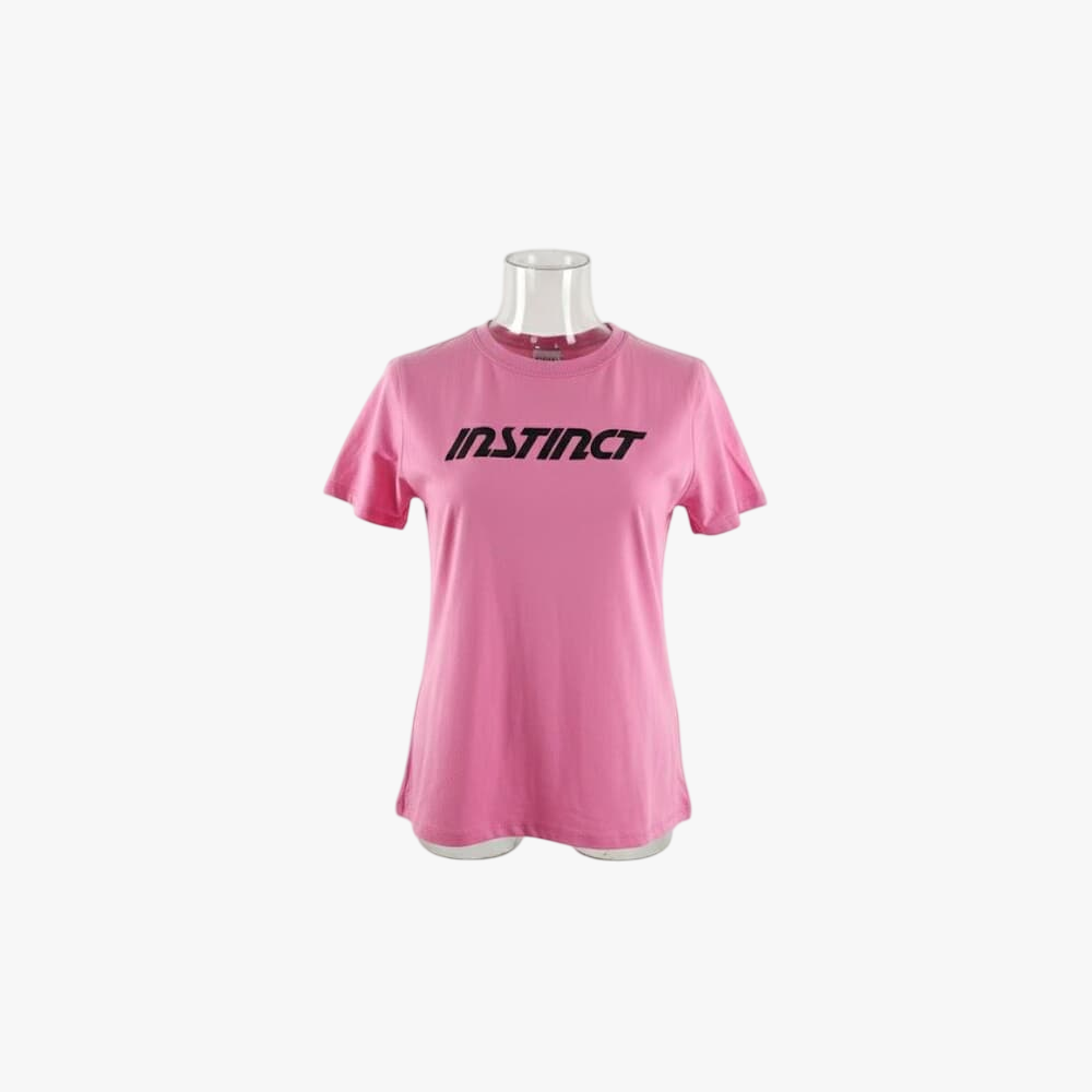 Instinct Womens Logo Short Sleeve Tee Pink