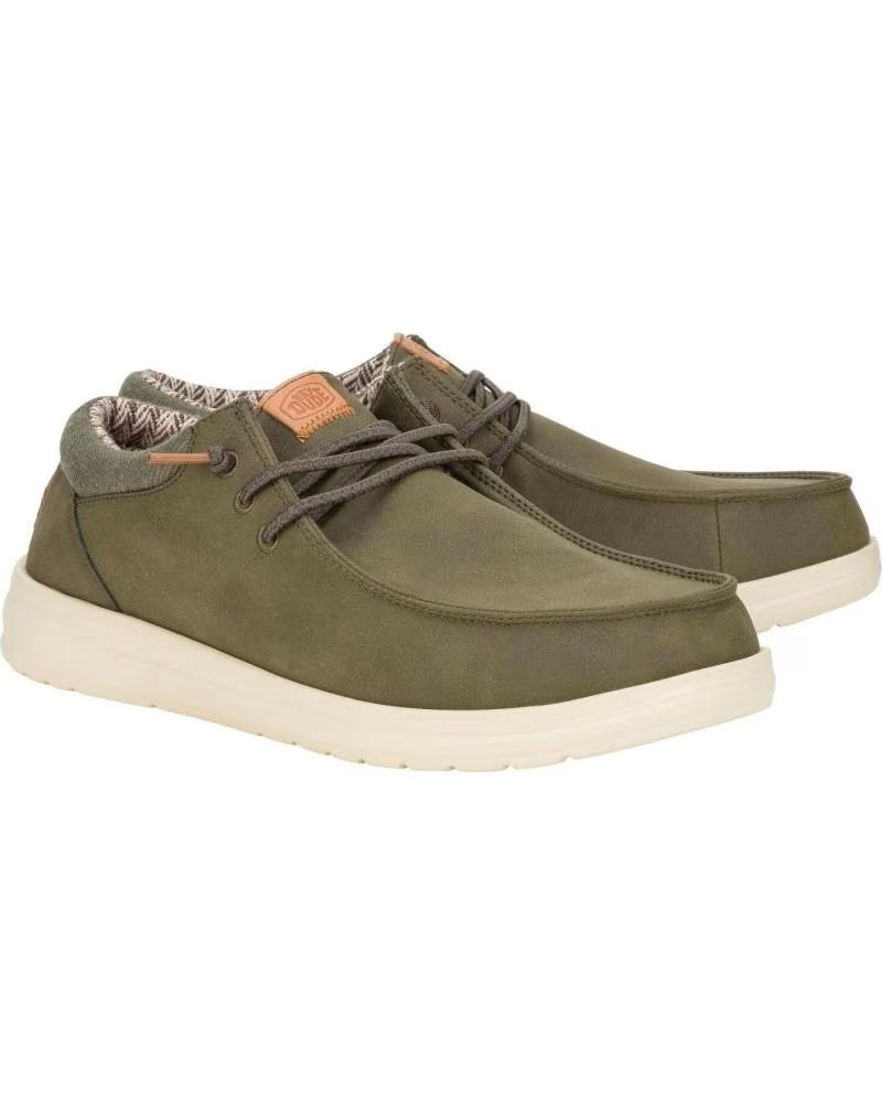 Hey Dude Mens Paul Classic Olive