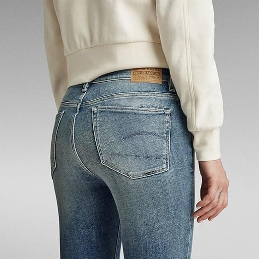 G Star Womens 3301 Skinny Jean Faded Blue Topaz | G Sstar