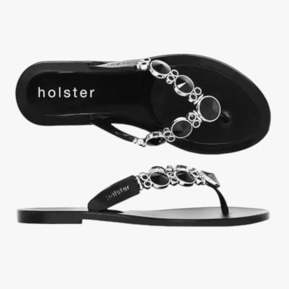 Holster Womens Embellish Sandal Black | Holster