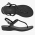 Holster Womens Riviera Wedge Sandal Black | Holster